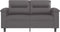 vidaXL - Tweezitsbank - 120 - cm - kunstleer - grijs