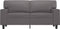 vidaXL - Tweezitsbank - 120 - cm - kunstleer - grijs
