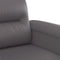 vidaXL - Tweezitsbank - 120 - cm - kunstleer - grijs