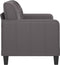 vidaXL - Tweezitsbank - 120 - cm - kunstleer - grijs