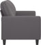 vidaXL - Tweezitsbank - 120 - cm - kunstleer - grijs