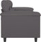 vidaXL - Tweezitsbank - 120 - cm - kunstleer - grijs