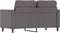 vidaXL - Tweezitsbank - 120 - cm - kunstleer - grijs