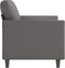 vidaXL - Tweezitsbank - 120 - cm - kunstleer - grijs