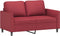 vidaXL - Tweezitsbank - 120 - cm - kunstleer - wijnrood