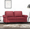vidaXL - Tweezitsbank - 120 - cm - kunstleer - wijnrood
