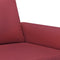 vidaXL - Tweezitsbank - 120 - cm - kunstleer - wijnrood