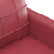 vidaXL - Tweezitsbank - 120 - cm - kunstleer - wijnrood