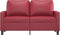 vidaXL - Tweezitsbank - 120 - cm - kunstleer - wijnrood
