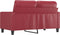 vidaXL - Tweezitsbank - 120 - cm - kunstleer - wijnrood