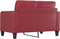 vidaXL - Tweezitsbank - 120 - cm - kunstleer - wijnrood