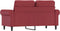vidaXL - Tweezitsbank - 120 - cm - kunstleer - wijnrood