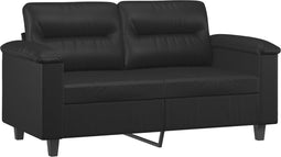 vidaXL - Tweezitsbank - 120 - cm - kunstleer - zwart