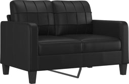 vidaXL - Tweezitsbank - 120 - cm - kunstleer - zwart