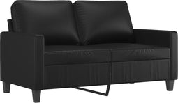 vidaXL - Tweezitsbank - 120 - cm - kunstleer - zwart