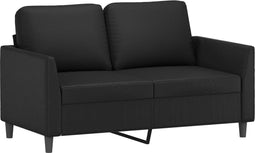 vidaXL - Tweezitsbank - 120 - cm - kunstleer - zwart