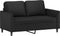 vidaXL - Tweezitsbank - 120 - cm - kunstleer - zwart