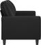vidaXL - Tweezitsbank - 120 - cm - kunstleer - zwart