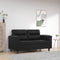 vidaXL - Tweezitsbank - 120 - cm - kunstleer - zwart