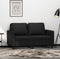 vidaXL - Tweezitsbank - 120 - cm - kunstleer - zwart