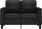 vidaXL - Tweezitsbank - 120 - cm - kunstleer - zwart