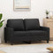 vidaXL - Tweezitsbank - 120 - cm - kunstleer - zwart