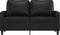 vidaXL - Tweezitsbank - 120 - cm - kunstleer - zwart