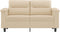 vidaXL - Tweezitsbank - 120 - cm - microvezelstof - crème
