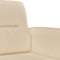 vidaXL - Tweezitsbank - 120 - cm - microvezelstof - crème