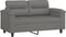 vidaXL - Tweezitsbank - 120 - cm - microvezelstof - donkergrijs