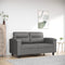 vidaXL - Tweezitsbank - 120 - cm - microvezelstof - donkergrijs