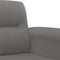 vidaXL - Tweezitsbank - 120 - cm - microvezelstof - donkergrijs
