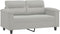 vidaXL - Tweezitsbank - 120 - cm - microvezelstof - lichtgrijs