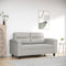 vidaXL - Tweezitsbank - 120 - cm - microvezelstof - lichtgrijs