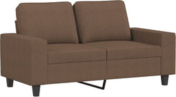 vidaXL - Tweezitsbank - 120 - cm - stof - bruin