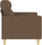 vidaXL - Tweezitsbank - 120 - cm - stof - bruin