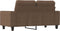 vidaXL - Tweezitsbank - 120 - cm - stof - bruin