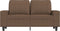 vidaXL - Tweezitsbank - 120 - cm - stof - bruin