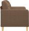 vidaXL - Tweezitsbank - 120 - cm - stof - bruin