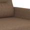 vidaXL - Tweezitsbank - 120 - cm - stof - bruin