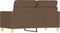 vidaXL - Tweezitsbank - 120 - cm - stof - bruin