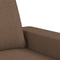 vidaXL - Tweezitsbank - 120 - cm - stof - bruin