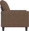 vidaXL - Tweezitsbank - 120 - cm - stof - bruin