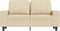 vidaXL - Tweezitsbank - 120 - cm - stof - crèmekleurig