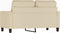 vidaXL - Tweezitsbank - 120 - cm - stof - crèmekleurig