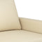 vidaXL - Tweezitsbank - 120 - cm - stof - crèmekleurig