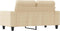 vidaXL - Tweezitsbank - 120 - cm - stof - crèmekleurig
