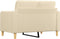 vidaXL - Tweezitsbank - 120 - cm - stof - crèmekleurig
