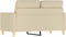vidaXL - Tweezitsbank - 120 - cm - stof - crèmekleurig