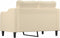vidaXL - Tweezitsbank - 120 - cm - stof - crèmekleurig